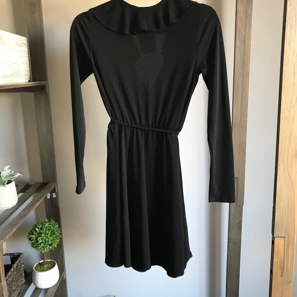 Divided Black Long Sleeve Ruffled Dress NWT - Picture 5 of 6